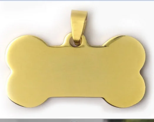 bone shaped dog tag