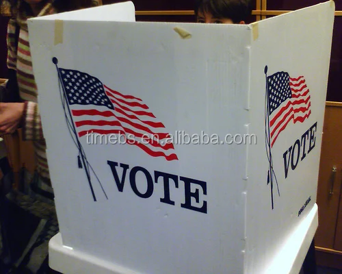 Portable Corflute Plastic Cardboard Polling Booth Collapsible Voting Booth