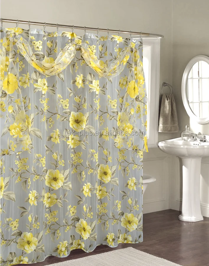2023 Burnout Printing 100polyester Shower Curtain Buy Hookless