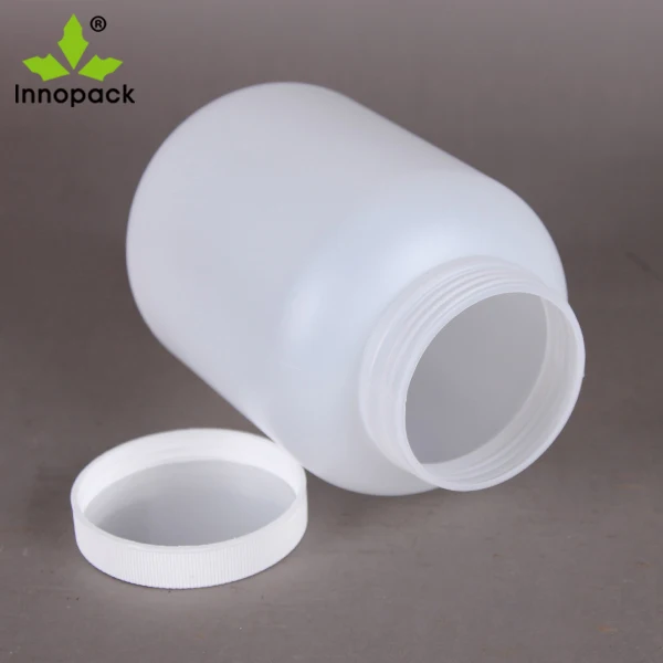 5L HDPE  Black  Plastic Protein Powder Jar