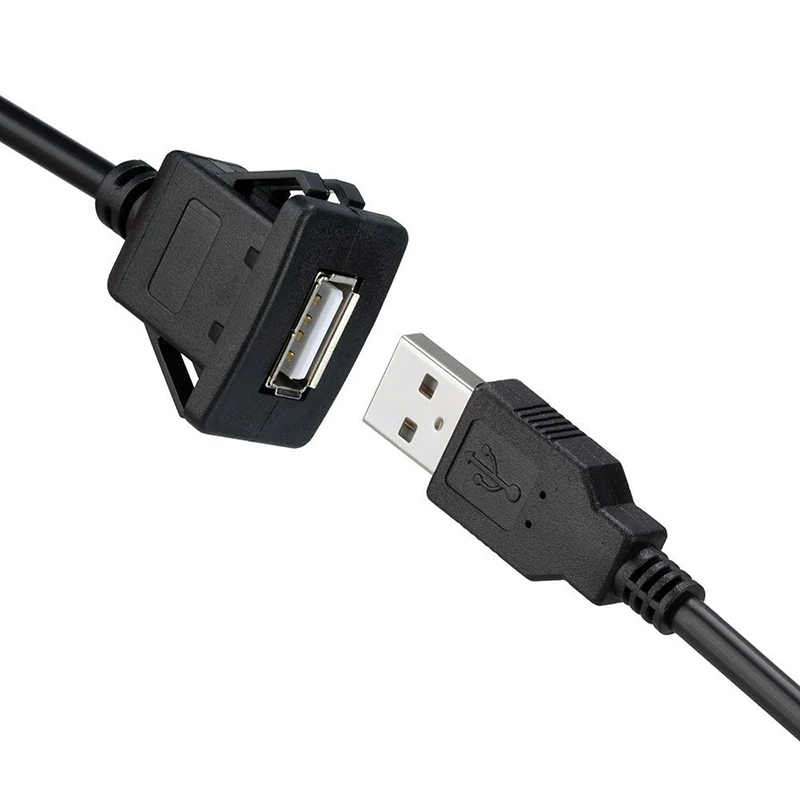 2,0 3,0 usb-разъёмы штепсельного и розеточного к женскому прямоугольный скрытого для крепления на вводный панель код волоконно оптический кабель для автомобиля грузовика лодка мотоциклетная приборная панель