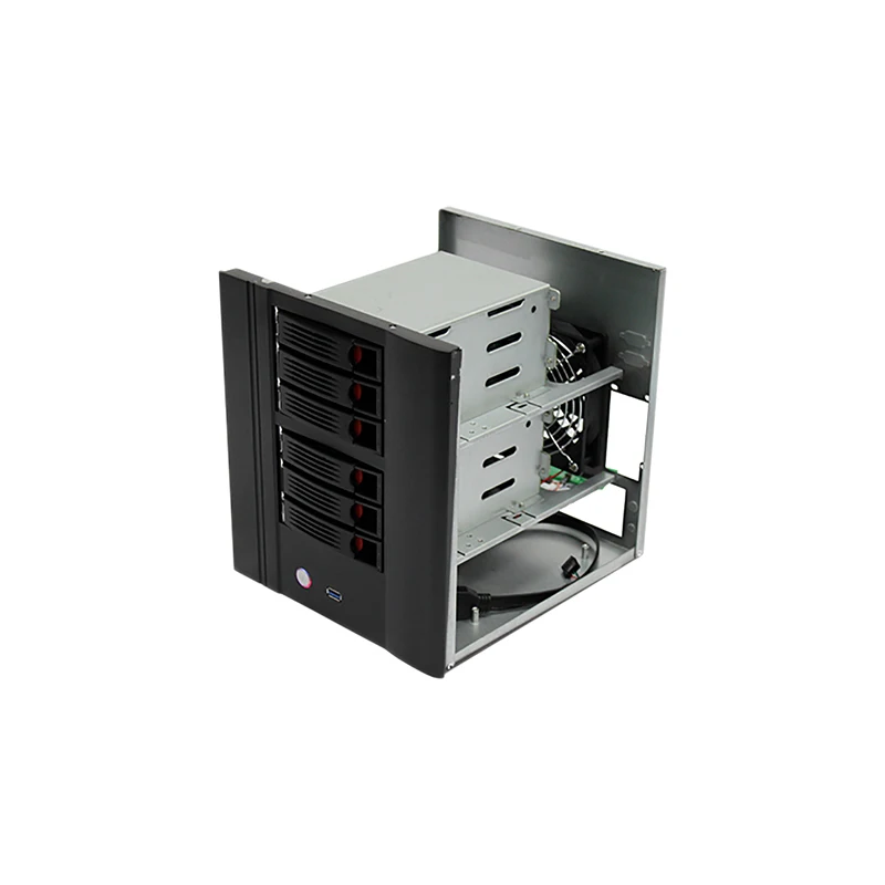 自作NAS 6ベイステンレス鋼ケース Kegin M601 i37100T 8G Amazon.co.jp: Mini ITX NASケース、NASネットワークストレージ