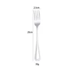 tenedor de cena de plata
