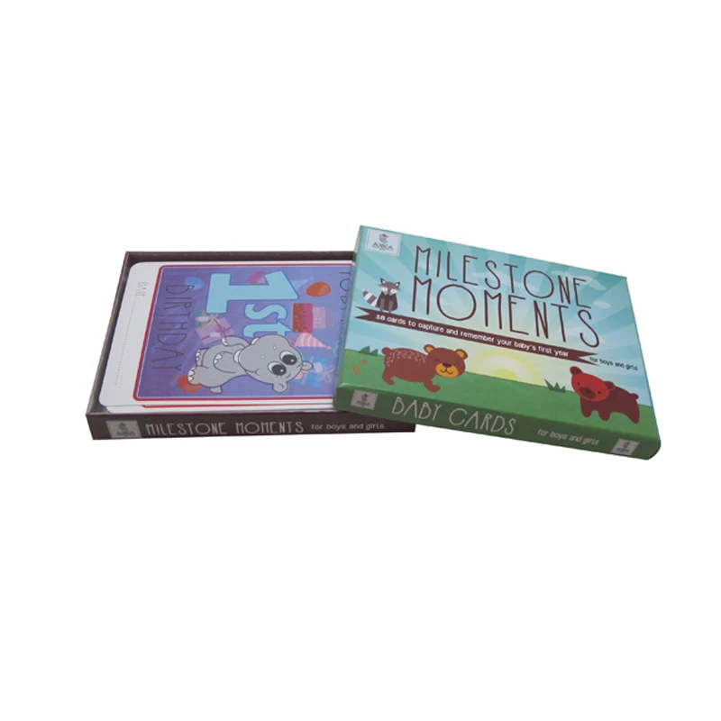 Детские карты Milestone/Набор детских флэш-карт с индивидуальной