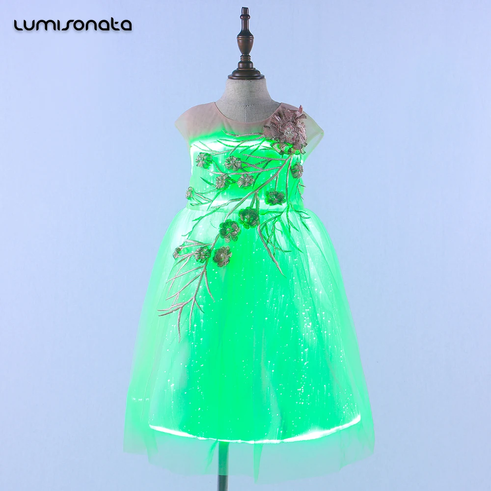 open lace back dress Brave Highland Princess Light-Up Dress – Magic Tree Kids main image 1