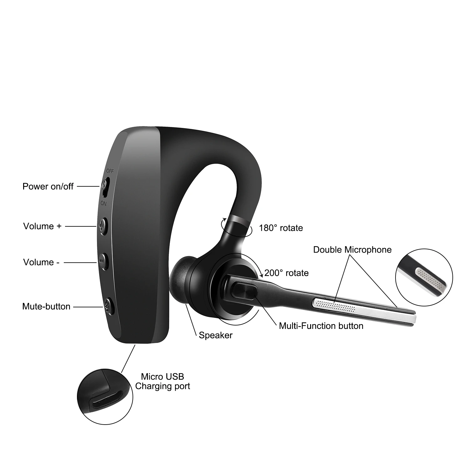 2023 Original Factory Best Quality With Good Price Trucker Wireless Earphones OEM Headset Earbuds
