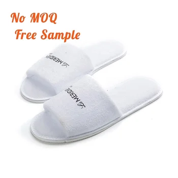 Good Quality disposable Open Close Toe Hotel Slides slipper For men custom house Women's home slippers