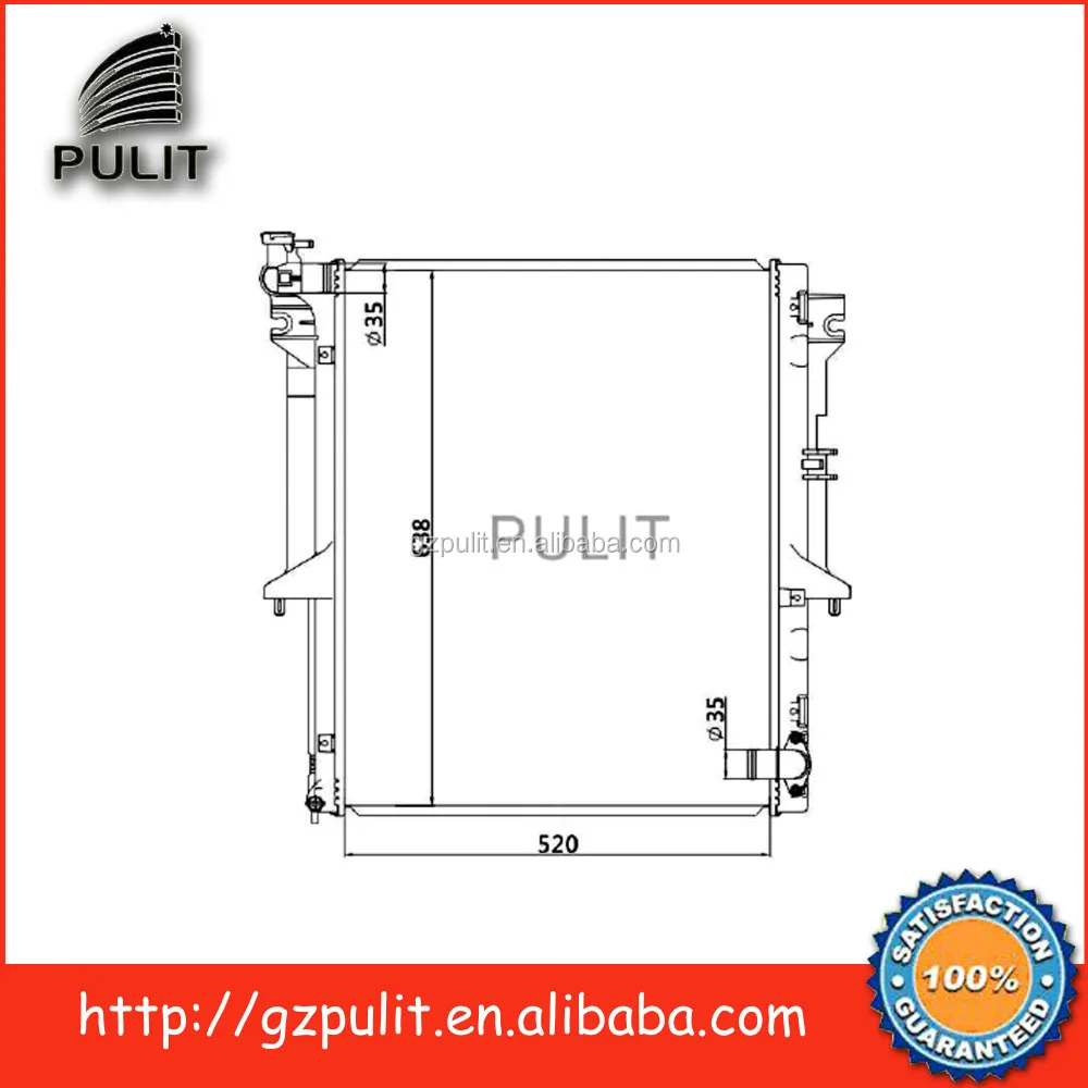 Ggh30 Radiator Aluminum PA66 GF30 Radiator for Mitsubishi Triton L200 4D56 MT ...