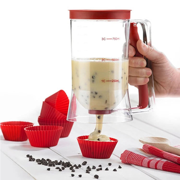 Batter Dispenser 4 Cup Pancake Cupcake Pastry Waffle Crepes Mix And Pour -  Buy Batter Dispenser 4 Cup Pancake Cupcake Pastry Waffle Crepes Mix And  Pour Product on