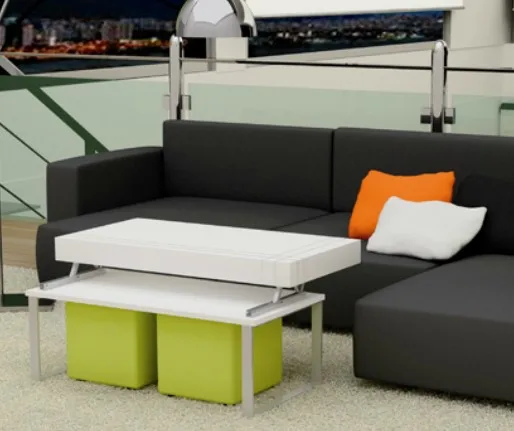 Скрытый прикроватный столик B08 с подъемным механизмом