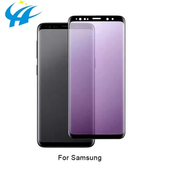 anti peeping/glare high clear privacy filter 2.5d tempered glass screen protector for samsung s8 s9 note8 note9 air bubble free
