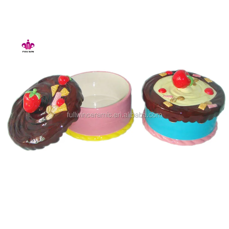 Boite A Gateau En Ceramique Simple Pot A Biscuits Au Chocolat Design De Gateaux Ustensiles De Cuisine En Forme De Gateau Buy Boite A Gateaux Pot A Biscuits En Ceramique Colore Pot A Biscuits En