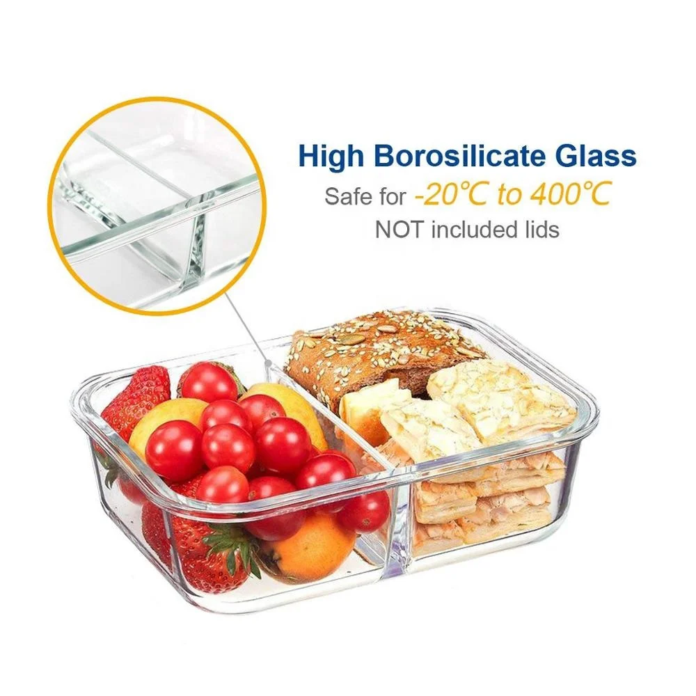 Airtight Ecofriendly Borosilicate Glass Lunch Box Meal Prep 2