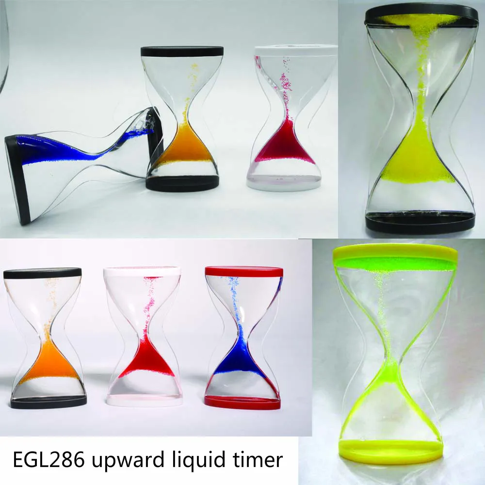 逆流液体サンドタイマーオイルドロップ砂時計感覚プレイギフトアクリル