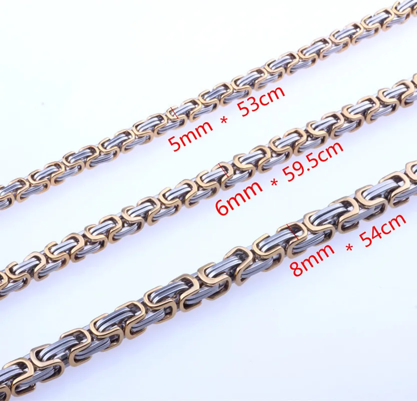 Customized 5/6/8mm Mens Boys Chain 