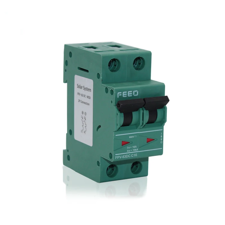 2p 63a DC400V MCB PV Solar Energy Photovoltaic DC Circuit Breaker for sale online 