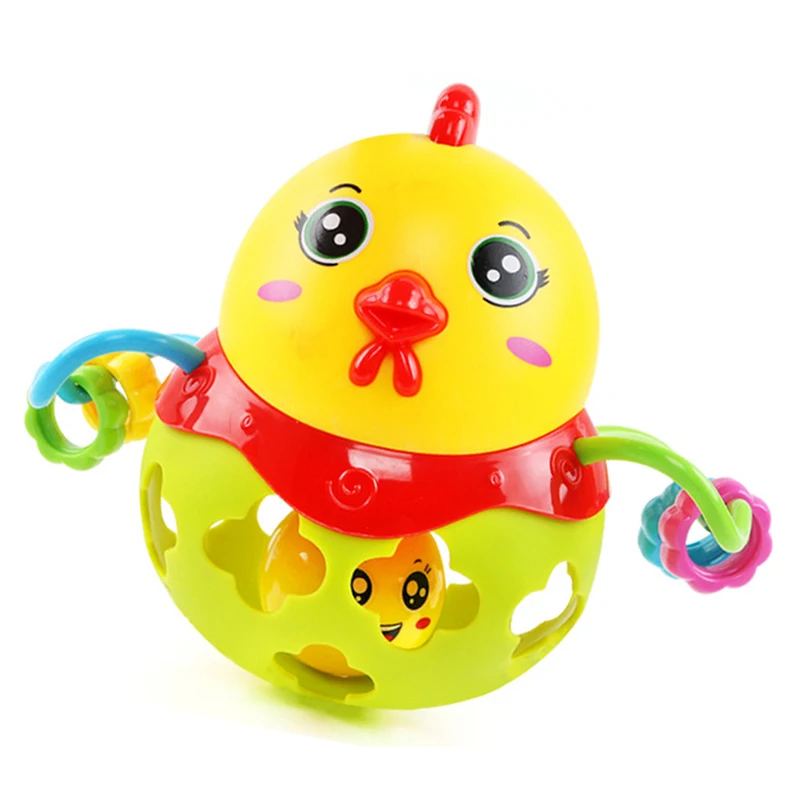 Cute Cartoon Chick Soft Plastic Musical Baby Toy