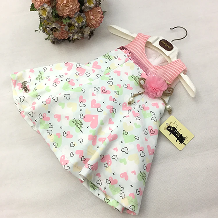 Оптовая продажа; вечерние платье с блестками и цветочным принтом для детей