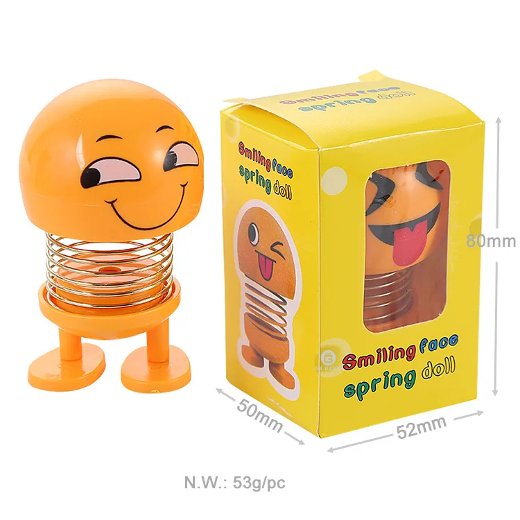 Игрушка на заказ, автомобильный аксессуар, Декор, поплавок, весенний подарок, выражение, фигурка, вращающаяся голова, кукла
