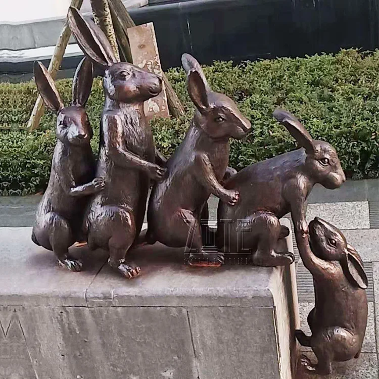 Alibaba.com: Life Size Outdoor Dancing Metal Animal Bunny Pulling ...