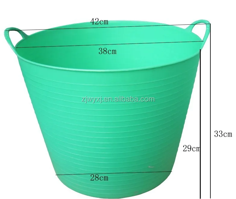 Bacinella Per Biancheria In Plastica KADAX, Vasca Rotonda Da 30 Litri Con Manici 85753264