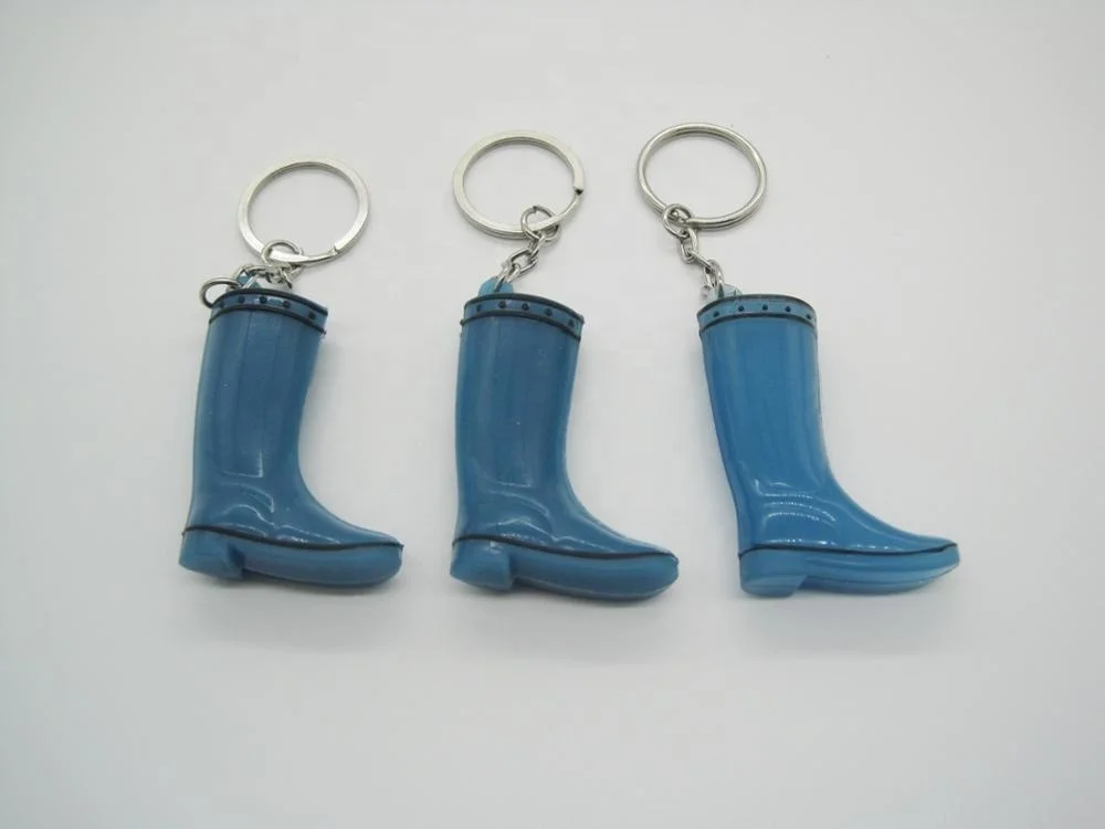 3D Custom PVC Mini Rain Boot Keychain