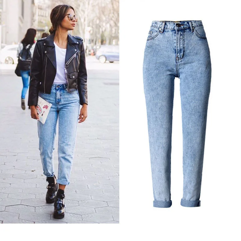 Классические джинсы женские с высокой посадкой с чем носить