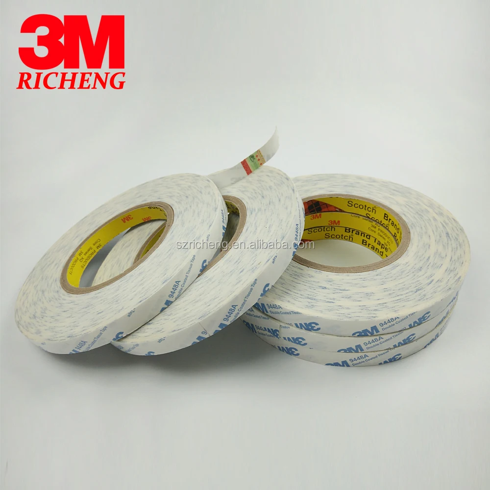 Richeng Company 3M Distribute Trade Assurance High Adhesive Double Coated Tissue Tape High Quality Acrylic Double Side Tape