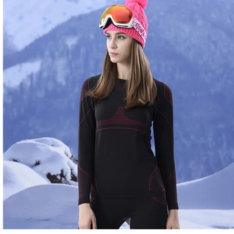 
 Зимнее уличное функциональное термобелье для катания на лыжах, бесшовное нижнее белье, длинные кальсоны для женщин и мужчин  