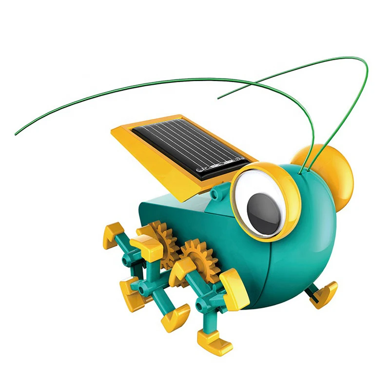 Green Energy Bug Cricket Robot Educational Solar Power Toy for Kids