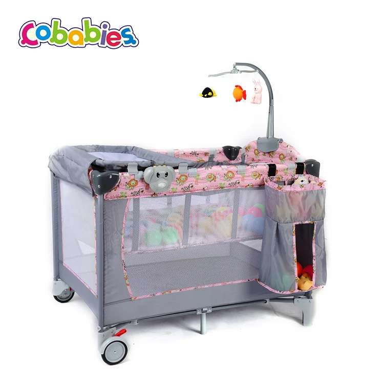 
Детская мебель, новый стиль, двойные заборы для детских игрушек, детский манеж для сна с пеленальным столом и милыми игрушками/ 