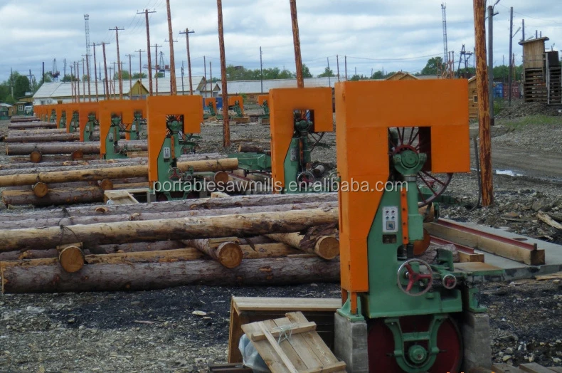 MJ3210 Vertical Wood Band Saw Mill with CNC Log Carriage