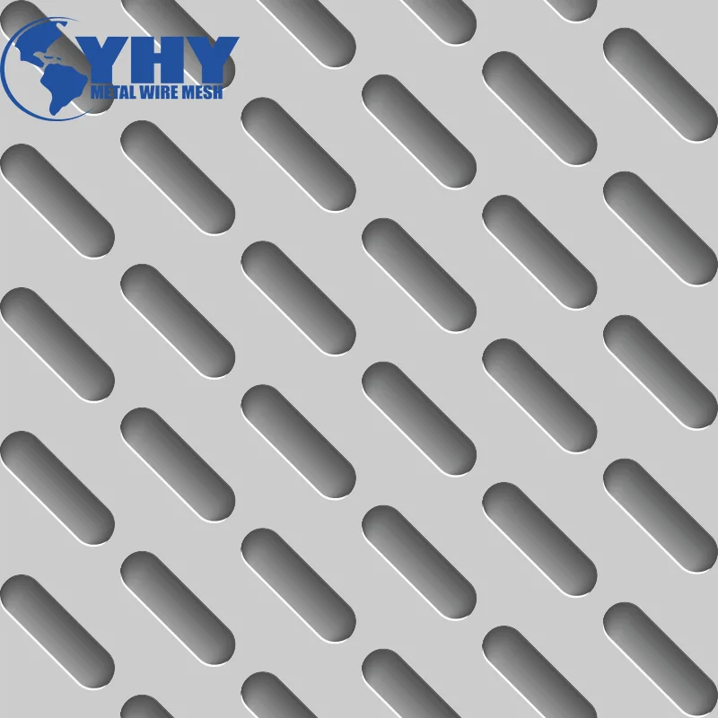 Rectangular Hole  Shape Aluminium  Perforated Metal Plate