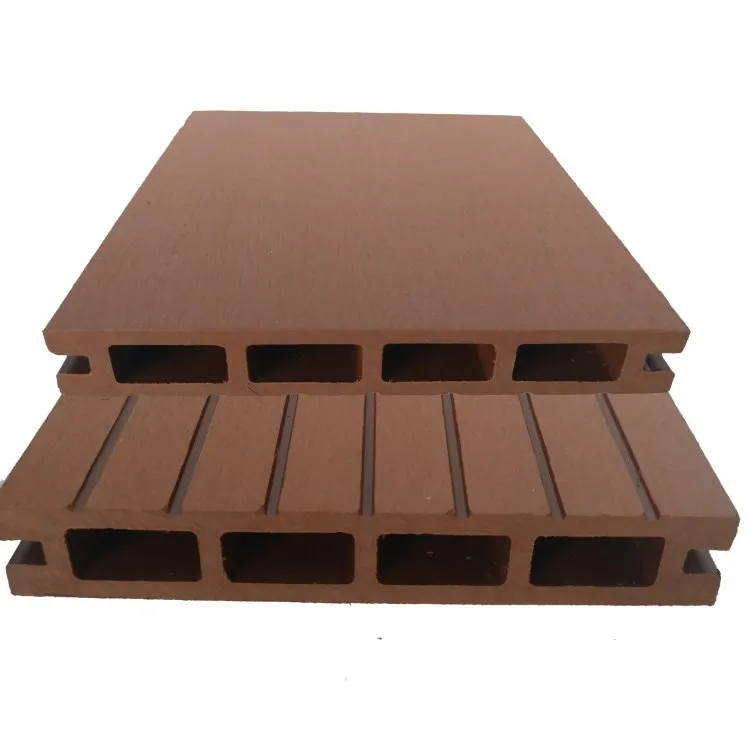 Non distorted sanding extruded wood plastic wpc floor panel