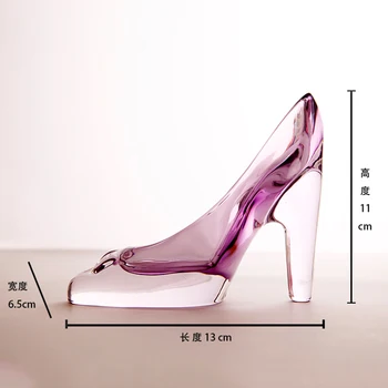 JC Best Quality Cinderella Crystal Real Leather High Heels Shones
