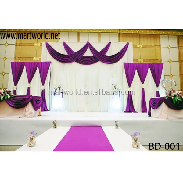 2022 Romantic Style Curtain Fabric Wedding Stage Decoration,Wedding Backdrop  For Wedding&party Decoration(bd-001) - Buy Exquisite Making Wedding  Decoration,Decorative Wedding Backdrop For Wedding&party Wedding Decoration, Wedding Name Board Wedding ...