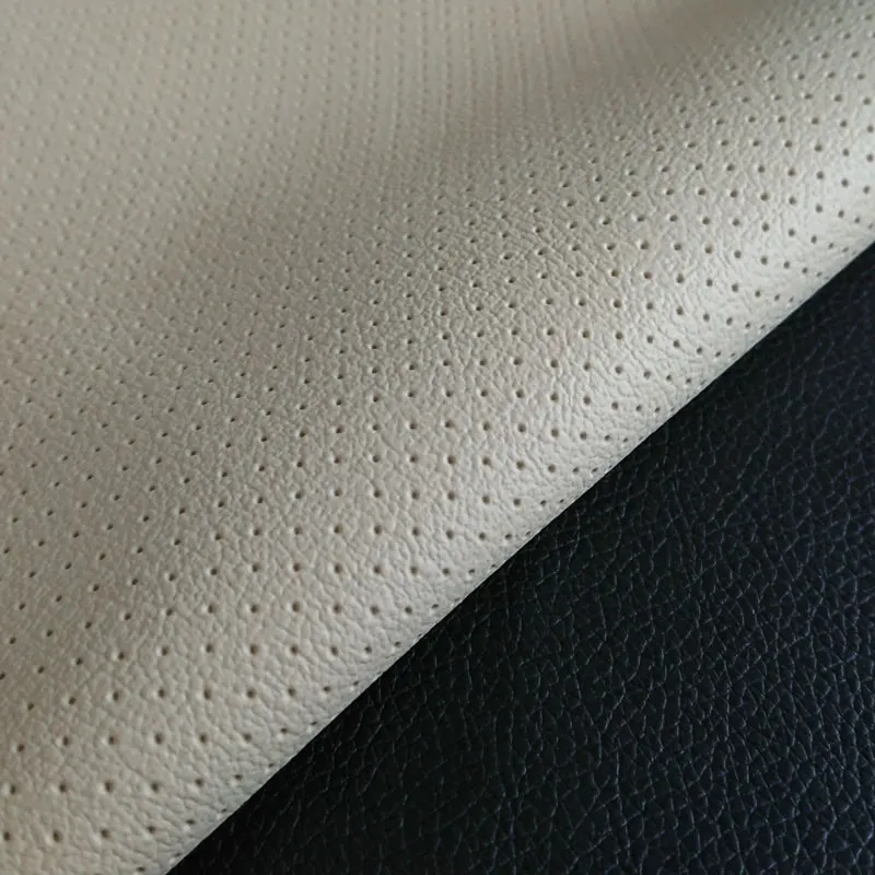 Manufacture in Stock Perforated Vinyl Artificial Leather Synthetic for Auto Upholstery Car Seat