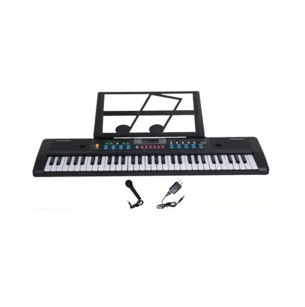 For Children 61 Keys LED Display Keyboard Piano Electronic Organ with MIC Music Sheet Stand