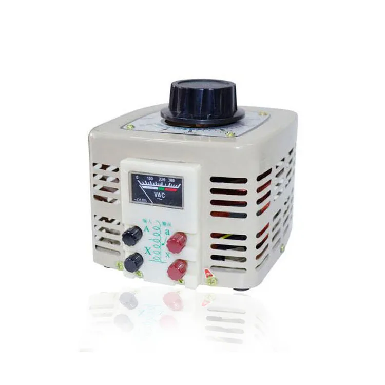 Factory Direct 1kva Single Phase Contact Voltage Regulator Variac Transformer