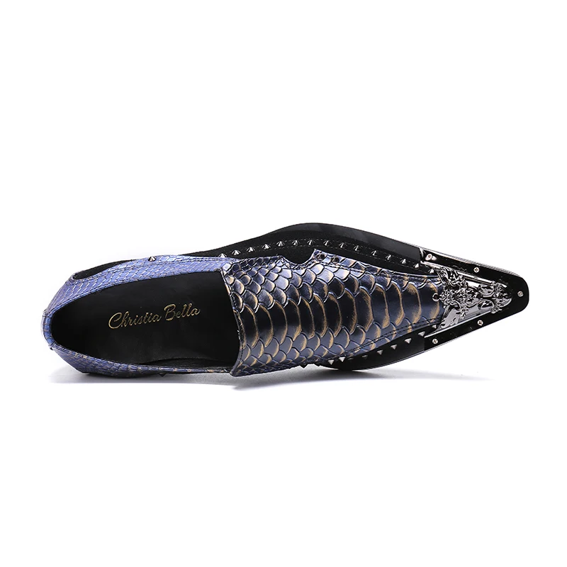NA174 Italian Snake Pattern Men display picture 3