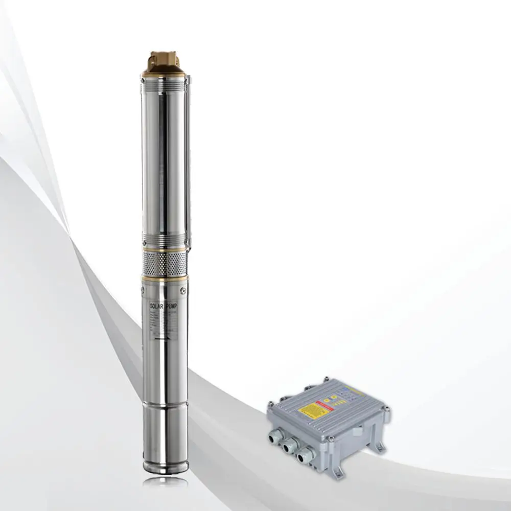 Солнечный ирригационный насос 72 в 750 Вт 1 л.с. погружной постоянного тока на солнечной батарее