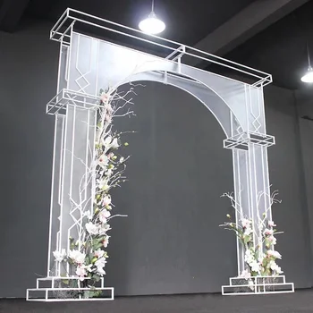 2018 Latest Wedding Deco Of Pvc Sticker Arch For Stage Background ...