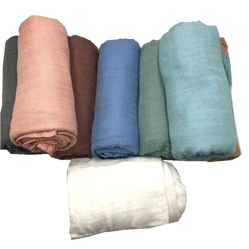 solid muslin swaddle