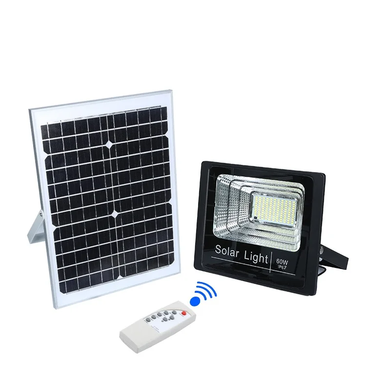 High power aluminum ip65 outdoor waterproof smd 25w 60w 100w led solar flood light