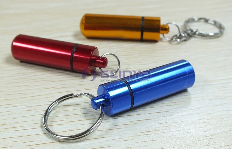 Металлический Мини-контейнер с зажимом для ключей от 5 мл до 20 мл, вакуумный держатель для таблеток