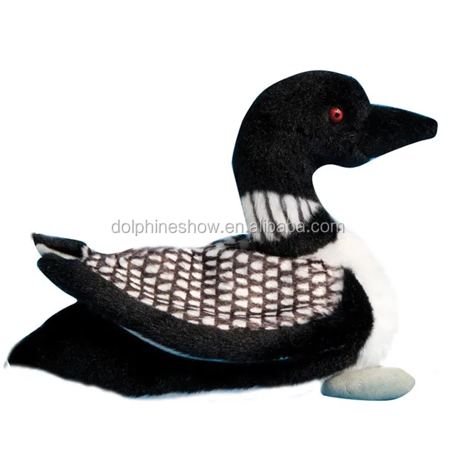 Customize Soft Plush Toy Common Loon Stuffed Animal With Sound