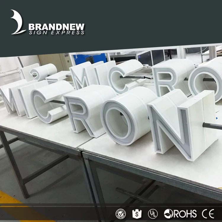 Бренд BRANDNEWSIGN наружный передний Металлический канал 3d буква С trimcap СВЕТОДИОДНЫЙ знак для логотипа