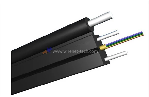 single mode 2 Core G657A LSZH Outdoor Fiber Optic FTTH Drop Cable