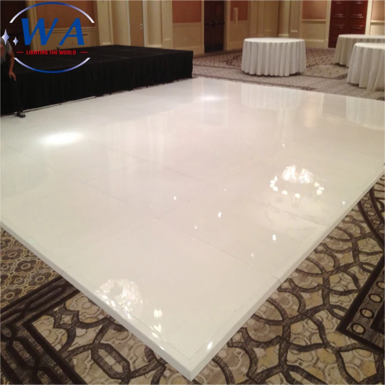 
Event easy install temporary Unique acrylic surface black and white dance floor for wedding ball event 