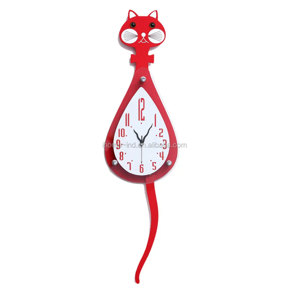 Modern Design Pendulum Wall Clock Cat Shape Acrylic Clocks For Home  Decoration - Buy Pendulum Wall Clock,Cat Clock,Acrylic Clocks Product on  Alibaba.com